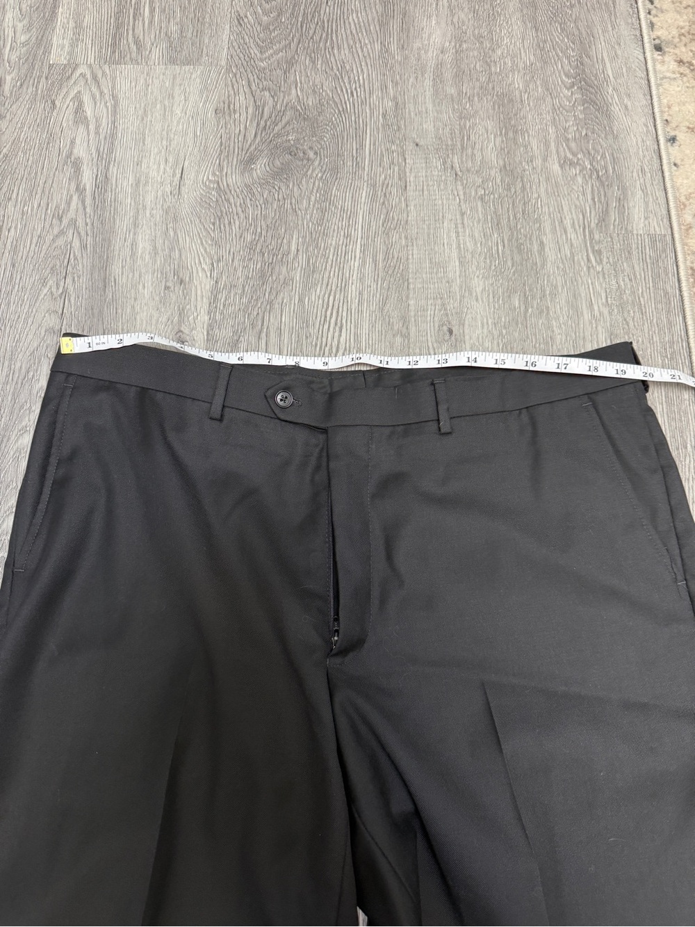 Jos. A. Bank Traveler Collection Black Tailored Fit Suit Pants 100% Wool 38x30 - Picture 6 of 10